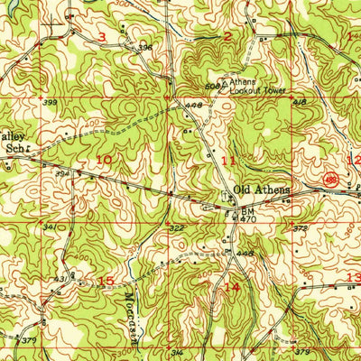 United States Geological Survey Gibsland, LA (1950, 62500-Scale) digital map