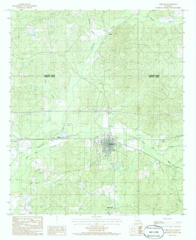 United States Geological Survey Gibsland, LA (1986, 24000-Scale) digital map