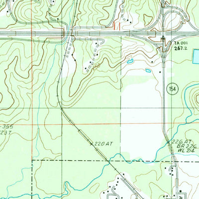 United States Geological Survey Gibsland, LA (1986, 24000-Scale) digital map