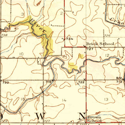 United States Geological Survey Gibson City, IL (1928, 62500-Scale) digital map