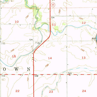 United States Geological Survey Gibson City, IL (1957, 62500-Scale) digital map
