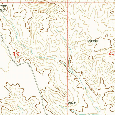 United States Geological Survey Gibson Coulee, MT (1973, 24000-Scale) digital map