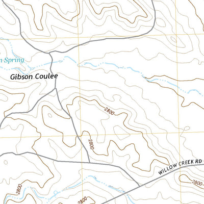United States Geological Survey Gibson Coulee, MT (2020, 24000-Scale) digital map
