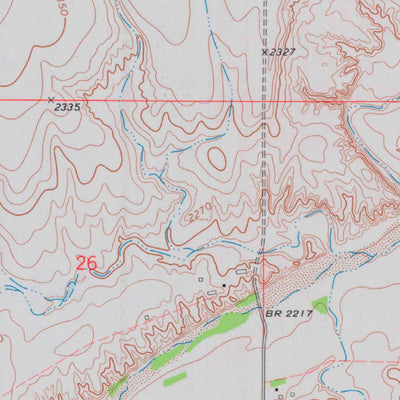 United States Geological Survey Gibson Creek, KS (1974, 24000-Scale) digital map