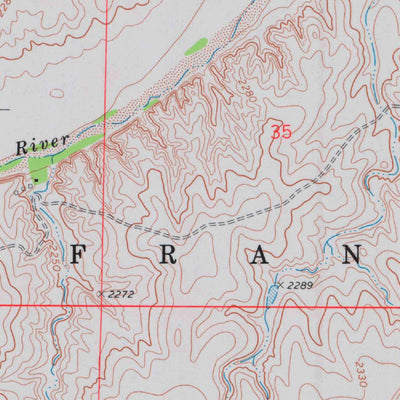 United States Geological Survey Gibson Creek, KS (1974, 24000-Scale) digital map