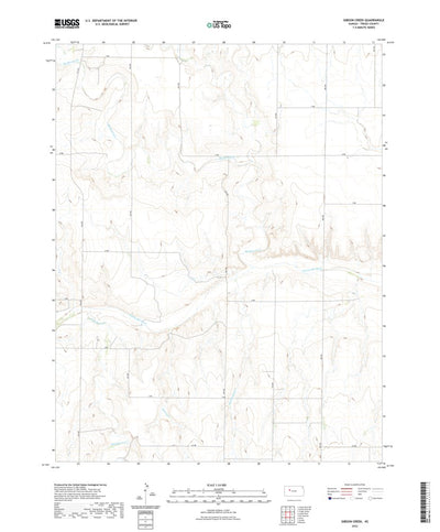 United States Geological Survey Gibson Creek, KS (2022, 24000-Scale) digital map