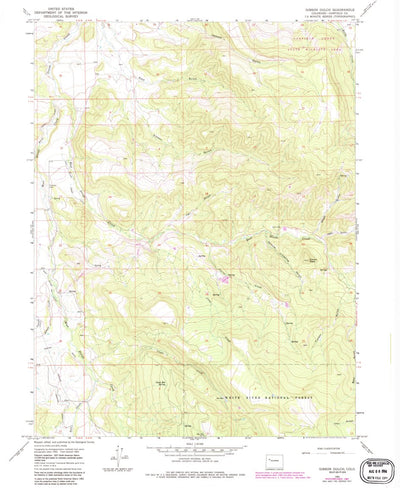 United States Geological Survey Gibson Gulch, CO (1963, 24000-Scale) digital map