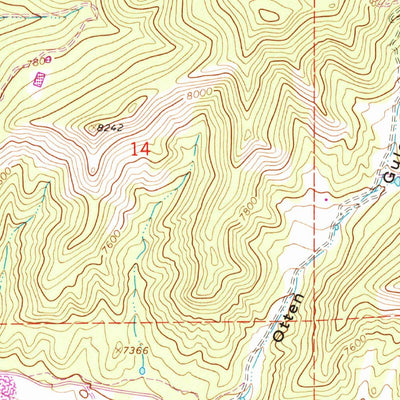 United States Geological Survey Gibson Gulch, CO (1963, 24000-Scale) digital map
