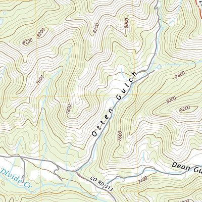 United States Geological Survey Gibson Gulch, CO (2022, 24000-Scale) digital map