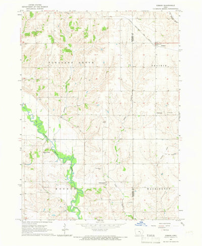 United States Geological Survey Gibson, IA (1965, 24000-Scale) digital map