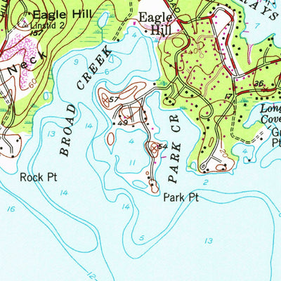 United States Geological Survey Gibson Island, MD (1954, 24000-Scale) digital map