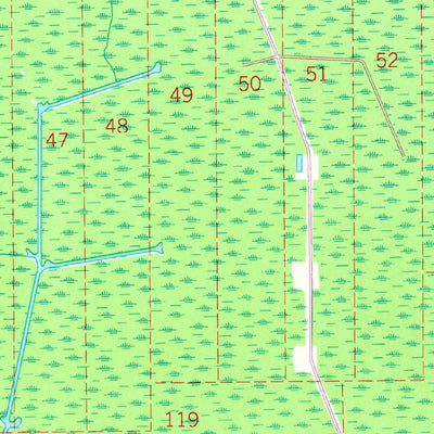 United States Geological Survey Gibson, LA (1964, 24000-Scale) digital map