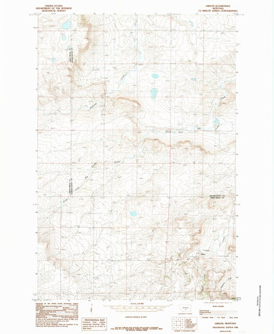 United States Geological Survey Gibson, MT (1985, 24000-Scale) digital map
