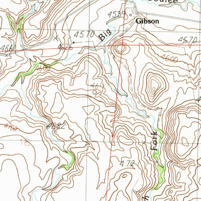 United States Geological Survey Gibson, MT (1985, 24000-Scale) digital map