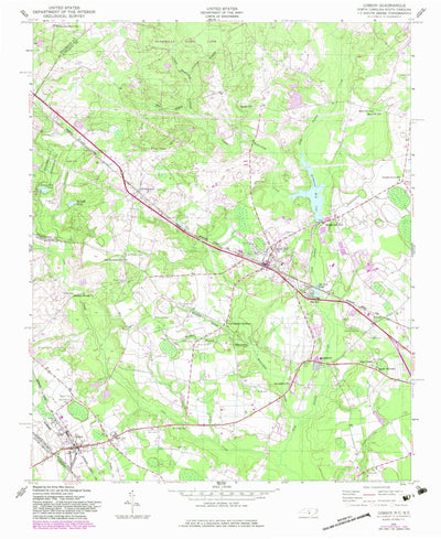 United States Geological Survey Gibson, NC-SC (1949, 24000-Scale) digital map