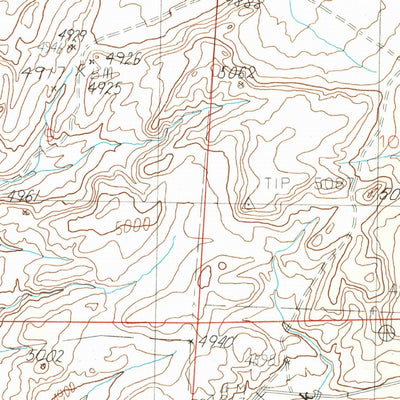 United States Geological Survey Gibson SW, MT (1985, 24000-Scale) digital map