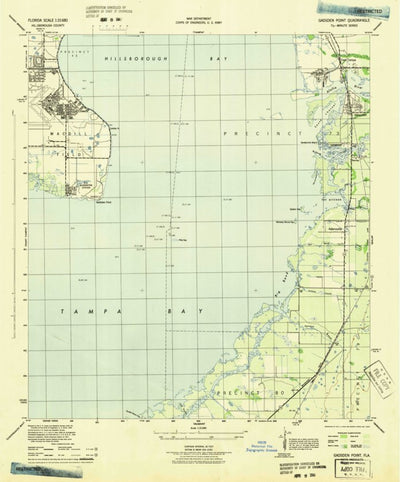 United States Geological Survey Gibsonton, FL (1945, 31680-Scale) digital map