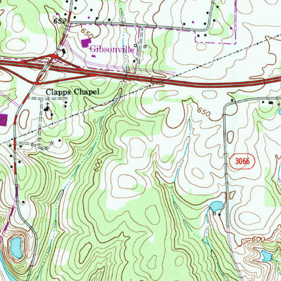 United States Geological Survey Gibsonville, NC (1970, 24000-Scale) digital map