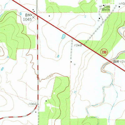 United States Geological Survey Gibtown, TX (1960, 24000-Scale) digital map