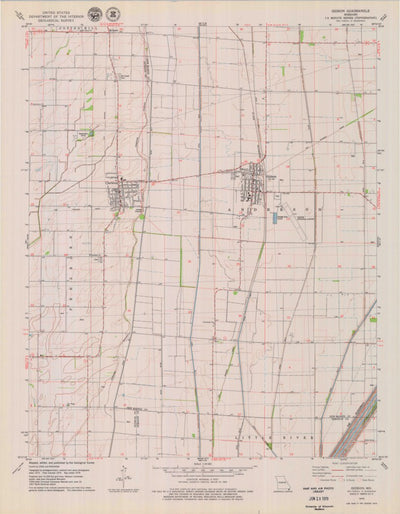 United States Geological Survey Gideon, MO (1978, 24000-Scale) digital map