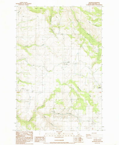 United States Geological Survey Gifford, ID (1984, 24000-Scale) digital map