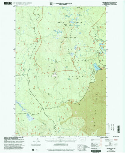 United States Geological Survey Gifford Peak, WA (1998, 24000-Scale) digital map