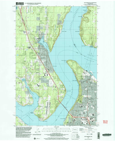 United States Geological Survey Gig Harbor, WA (1997, 24000-Scale) digital map