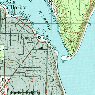United States Geological Survey Gig Harbor, WA (1997, 24000-Scale) digital map