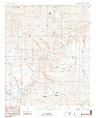 United States Geological Survey Gila Box, AZ (1985, 24000-Scale) digital map