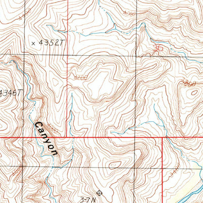 United States Geological Survey Gila Box, AZ (1985, 24000-Scale) digital map