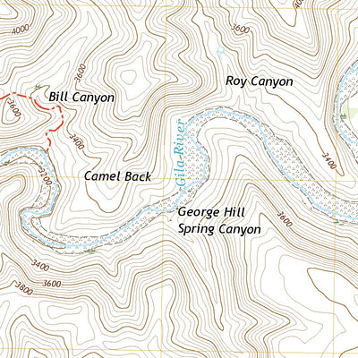United States Geological Survey Gila Box, AZ (2021, 24000-Scale) digital map