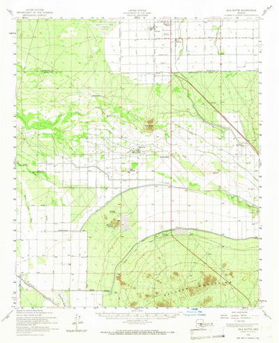 United States Geological Survey Gila Butte, AZ (1952, 62500-Scale) digital map