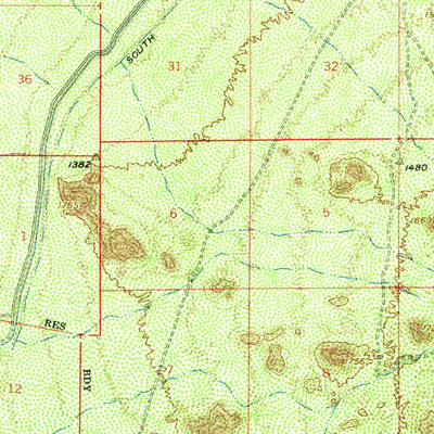 United States Geological Survey Gila Butte, AZ (1952, 62500-Scale) digital map
