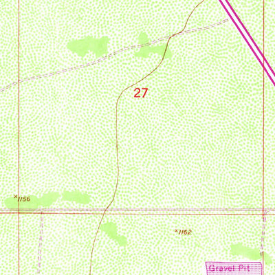 United States Geological Survey Gila Butte NW, AZ (1952, 24000-Scale) digital map
