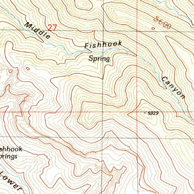 United States Geological Survey Gila Peak, AZ (1989, 24000-Scale) digital map
