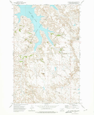 United States Geological Survey Gilbert Creek, MT (1972, 24000-Scale) digital map