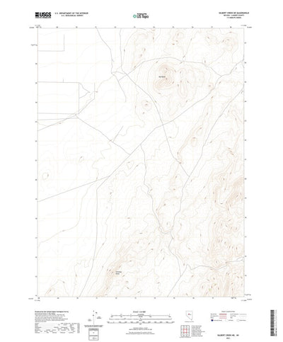 United States Geological Survey Gilbert Creek NE, NV (2021, 24000-Scale) digital map