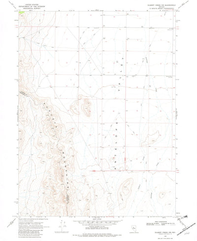 United States Geological Survey Gilbert Creek NW, NV (1969, 24000-Scale) digital map