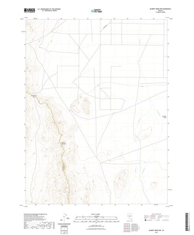 United States Geological Survey Gilbert Creek NW, NV (2021, 24000-Scale) digital map