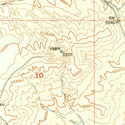 United States Geological Survey Gilbert Lake, WY (1950, 24000-Scale) digital map
