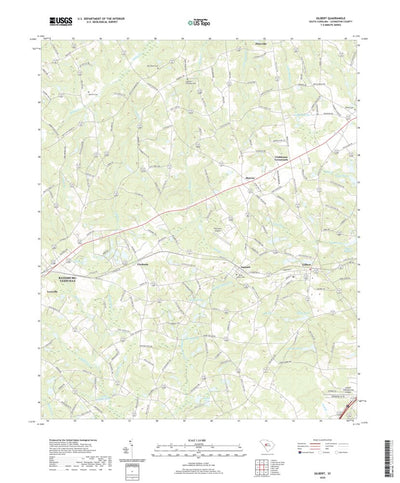 United States Geological Survey Gilbert, SC (2020, 24000-Scale) digital map