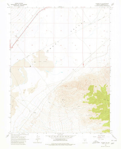 United States Geological Survey Gilbert SE, NV (1968, 24000-Scale) digital map