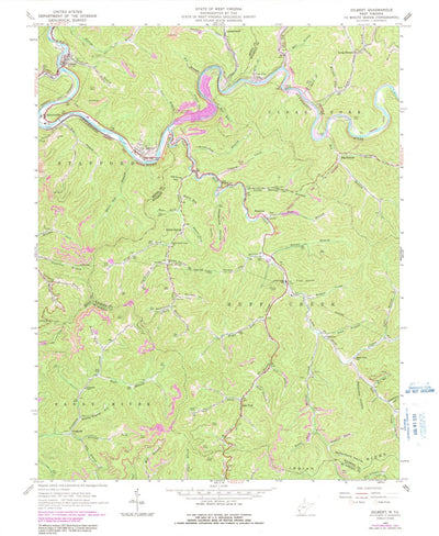 United States Geological Survey Gilbert, WV (1963, 24000-Scale) digital map