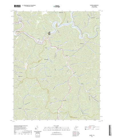 United States Geological Survey Gilbert, WV (2023, 24000-Scale) digital map