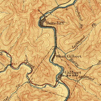 United States Geological Survey Gilbert, WV-VA-KY (1925, 62500-Scale) digital map