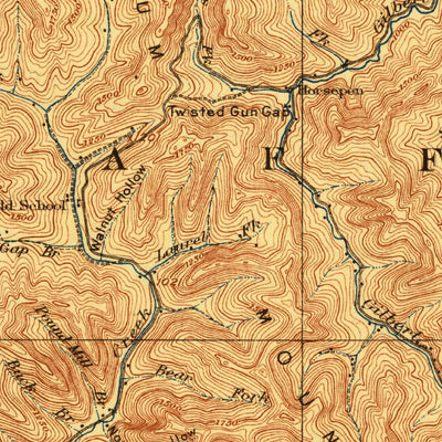 United States Geological Survey Gilbert, WV-VA-KY (1925, 62500-Scale) digital map