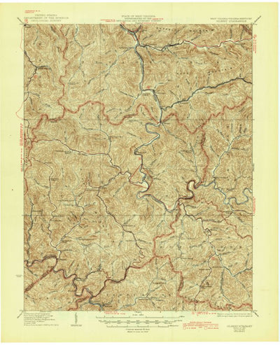 United States Geological Survey Gilbert, WV-VA-KY (1927, 62500-Scale) digital map