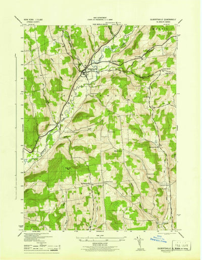 United States Geological Survey Gilbertsville, NY (1945, 31680-Scale) digital map
