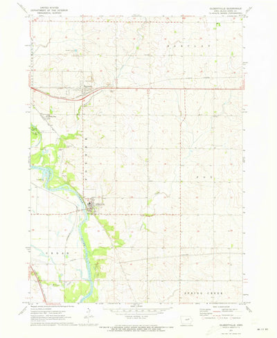 United States Geological Survey Gilbertville, IA (1971, 24000-Scale) digital map