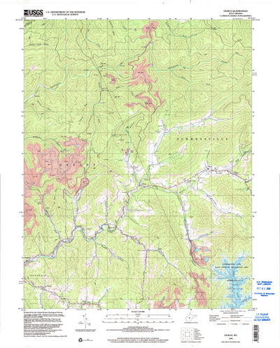 United States Geological Survey Gilboa, WV (1996, 24000-Scale) digital map